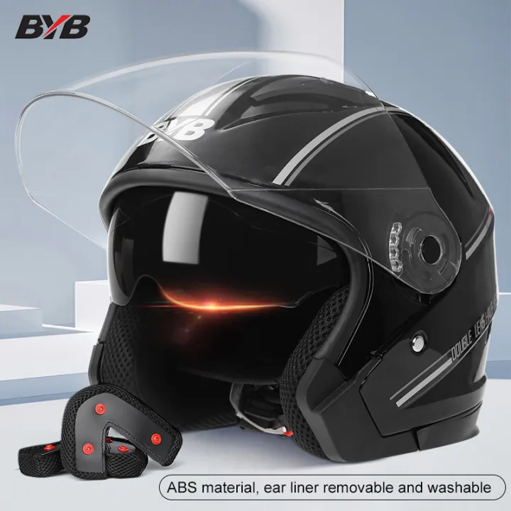 half face helmet with icc sticker