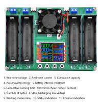 จอแสดงผล LCD เครื่องทดสอบความจุของแบตเตอรี่ MAh MWh แบตเตอรี่ดิจิตอลโมดูลตรวจจับพลังงาน18650เครื่องทดสอบแบตเตอรี่ Type-C