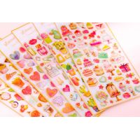 20pack/lot Creative Cute Sweet Cake Crystal Stickers Mini DIY Schedule Seal Daily Decor Stickers Decor Stick Label Free Shipping Stickers Labels