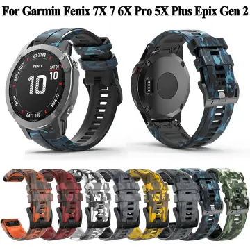 Generic Epix Gen 2 Silicone Watchband For Garmin Fenix 7x 7 6x 6