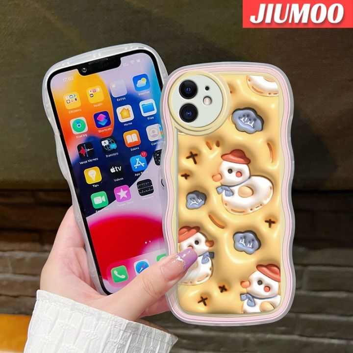 jiumoo-เคสปลอกสำหรับ-samsung-galaxy-a52s-5g-a52-4g-a52-5g-เคสลายการ์ตูน3d-เป็ดน่ารักแฟชั่นลายคลื่นป้องกันเลนส์กล้องเคสโทรศัพท์แบบใสสีสันสดใสเคสโปร่งใสกันกระแทกซิลิโคนนิ่ม