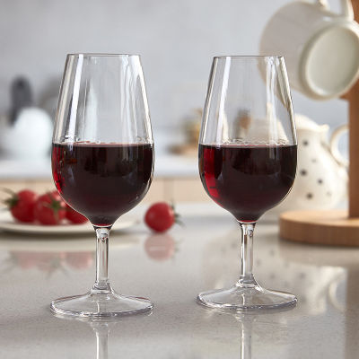 ถ้วยไวน์แดงใสสุดสร้างสรรค์วัสดุ Tritan แก้วไวน์พลาสติกพิมพ์ Stemware