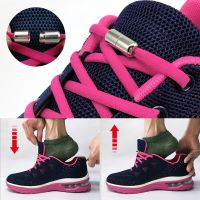 New Elastic No Tie Shoelaces Semicircle Shoe Laces For Kids and Adult Sneakers Shoelace Quick Lazy Metal Lock Laces Shoe Strings