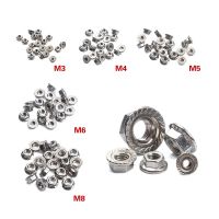 20Pcs 304 Stainless Steel Hexagon Flange Kacang M3 M4 M5 M6 M8 Lock Nut Set