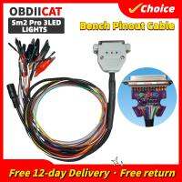 ❆ Retail 3 LED LIGHTS Boot Bench Cable DB25 ECU Bench Pinout Cable For SM2 PRO J2534 VCI Read And Write ECU BATT VCC KLINE CAN-L