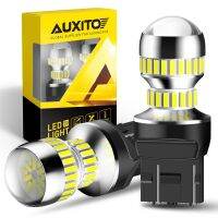 AUXITO 2ชิ้น7440 7443หลอดไฟ Led T20 7441ไฟ Led 7444สำหรับการสำรองข้อมูลไฟเบรกท้ายไฟกระพริบซีนอน6000K สีขาว