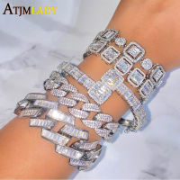 Iced Out Bling CZ Cluster Tennis Chain Bracelet For Women Men Boy Fashion Sparking 5A Cubic Zirconia Wedding Party Gift Jewelry