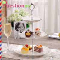 {Questionno} ชุด3ชั้นขาตั้งจานเค้ก Handle Fitting Party Crown Rod Rack