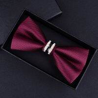 [A Motion] Tuxedo MetalWedding Bow Tie Men WomenKnot Cravat Black PurpleJujubeGroom Party BanquetClub