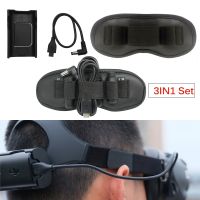 Headband Battery Case Back Clip Holder Antenna Storage Dustproof Pad Power Supply Cable for for DJI FPV Goggles V2 Accessories Goggles