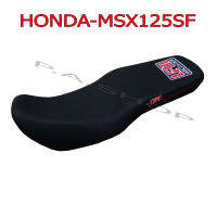 เบาะแต่ง เบาะปาด เบาะรถมอเตอร์ไซด์สำหรับ HONDA-MSX125 SF (รุ่นใหม่) หนังด้าน ด้ายแดง งานสุดเทพ