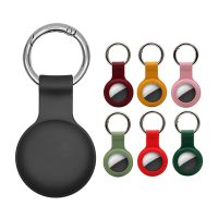 Cover for Apple Airtags Case Liquid Silicone Protective Shell tracker Accessories Anti scratch Sleeve Keychain Air tag case