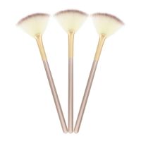 ◕  3pcs Facial Brushes Soft Applicator Tools Makeup Highlighter