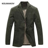 ZZOOI 2022 Spring Men 100% Cotton jacket Casual Blazers Mens Military Blazers Autumn Mens Suit Male Blazer Masculino Jackets M-5XL