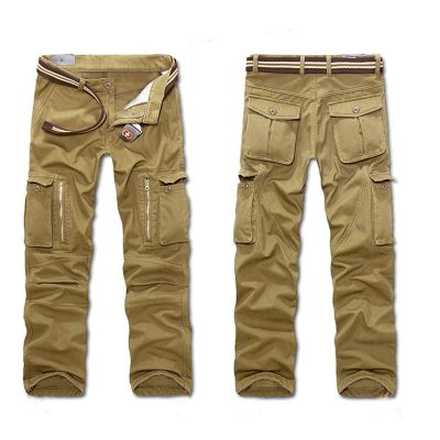 ‘；’ 2023 Autumn Winter New Mens Casual Overalls Men Multi-Pocket Plus Size Pants Male Fashion Military Tactical Trousers