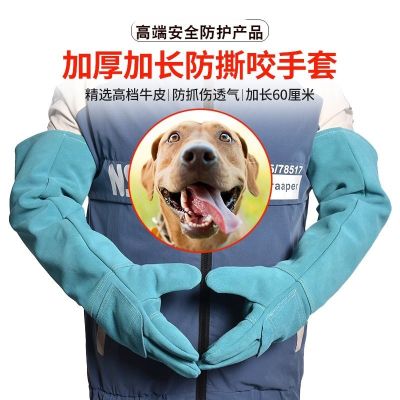 High-end Original Anti-dog bite gloves anti-bite cobra training dog training dog anti-cat scratch gloves squirrel pet anti-bite bath thickened