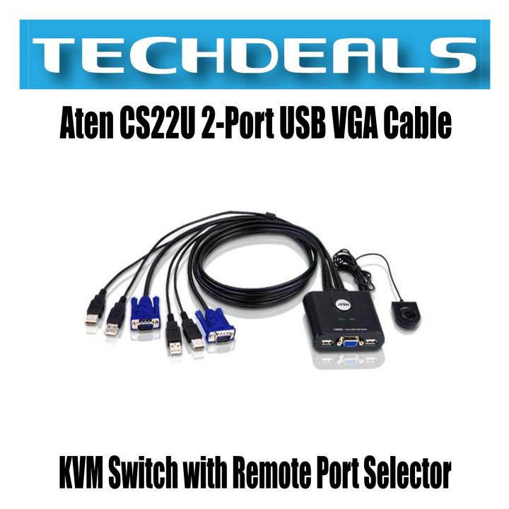 CS22U - ATEN CS22U 2-Port USB Cable KVM Switch