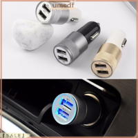 【 Umedf】??USB ไฟฟ้ากระแสตรง3.1A แบบพกพา,ที่ชาร์จแบตในรถไฟฟ้ากระแสตรง2-พอร์ตอเนกประสงค์สำหรับแล็ปท็อปโทรศัพท์