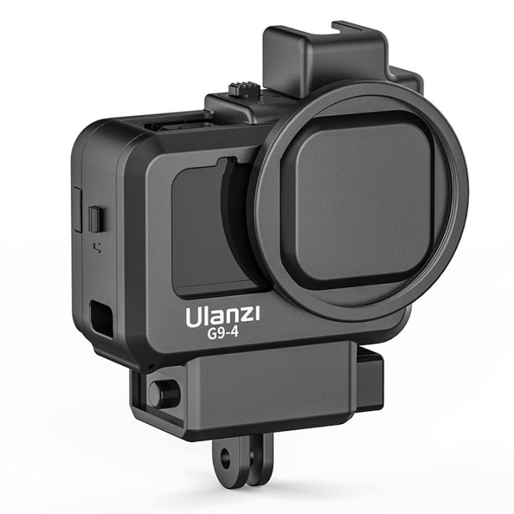ulanzi-gopro-11-10-9-plastic-camera-cage-for-gopro-hero-11-10-9-black-housing-case-mic-and-fill-light-cold-shoe-vlog-accessories