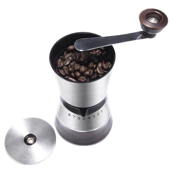 Stainless Steel HandCranked Coffee Grinder Manual Grinder Washable