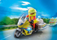 Playmobil 71205 Rescue Motorcycle with Flashing Light กู้ภัย มอเตอร์ไซค์กู้ภัยพร้อมไฟกระพริบ