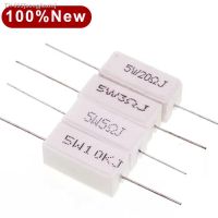 ☊❁ 10pcs 5W 5 0.1 10K 0.1R 0.5R 1R 10R 100R 0.22 0.33 0.5 1 2 5 8 10 15 20 25 30 100 1K 10K ohm Cement Resistor Power Resistance