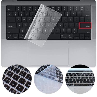 Ultra Thin Clear TPU Keyboard Cover for MacBook Pro 14 inch 2021 M1 A2442/ for MacBook Pro 16 inch 2021 M1 Max A2485