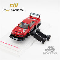 รุ่น CM 1:64 LBWK ซูเปอร์ซิเกอร์ ER34 Nr8สีแดงพร้อมล้อเสริมรถโมเดล Diecast