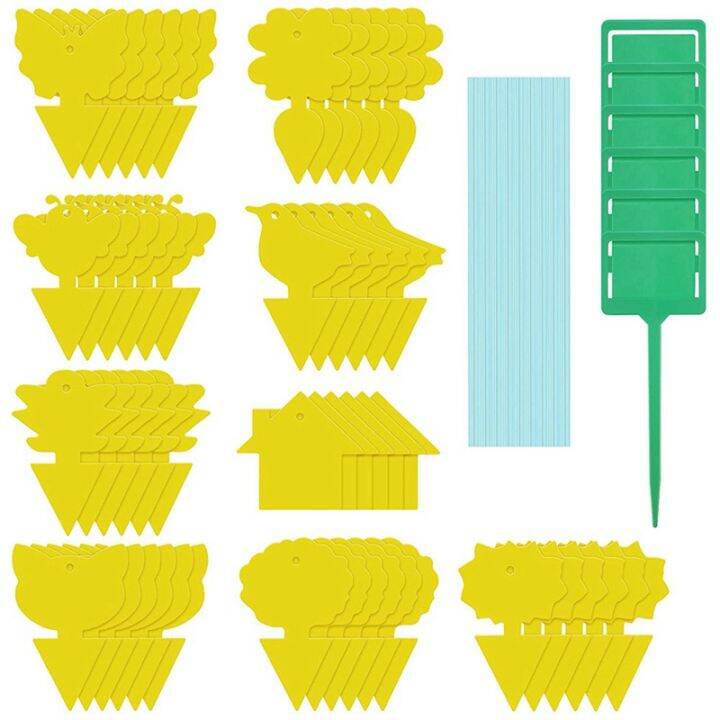 Sticky Fruit Fly Trap Gnat Killer Disposable Sticky Fly Traps for Gnat Trap Killer Plant Insect