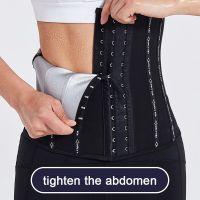 Sauna Sweat Belt Sweat to Lose Weight Woman Postpartum Waist Trainer Slimming Sheath Woman Flat Belly Fat Burning Girdle