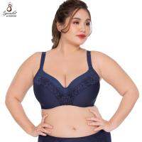 Sgarlet เสื้อชั้นในเพิ่มความกระชับ ไซส์ใหญ่ Extra Size Full Coverage bra สีน้ำเงิน MB1724