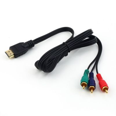 Elife Cable รองรับ HDMI กับ3 RCA 3-RCA Video Component Connection Hub Cord