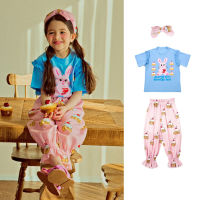 「สินค้าลิขสิทธิ์แท้」Iris kids IKS067-IKP067-IKH067 Cake mouse blue shirt - pink pant - bow เสื้อผ้าเด็ก เสื้อ กางเกง