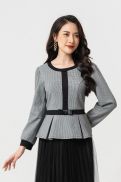 Áo Kiểu Lamer Peplum Phối Đai Eo L61B21T043