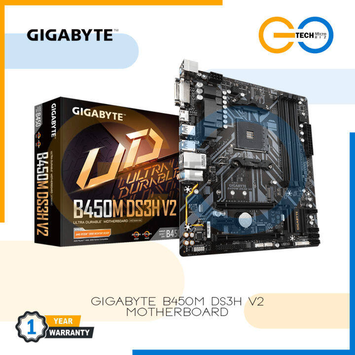 Gigabyte B450M DS3H V2 / B450M DS3H WIFI Motherboard Lazada PH