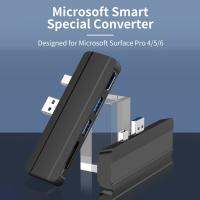 [HOT HAIXWLXKWW 589] แท่นวาง USB HUB 3.0สำหรับ Surface 4/5/6ถึงพอร์ตที่เข้ากันได้กับอะแดปเตอร์เครื่องอ่าน4K