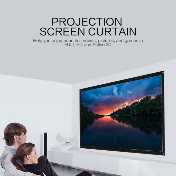 40/50/72/120 Inch Projector Screen HD Vivid Color Better Viewing