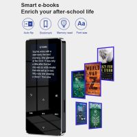 1.8นิ้ว TFT MP4 MP3เครื่องเล่นหน้าจอสัมผัสบลูทูธรองรับ5.0กีฬา Walkman วิทยุ FM ด้วย E-Book บันทึกลำโพงในตัว