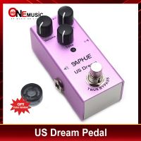 SAPHUE Electric Guitar US Dream Distortion Pedal Volume/Dist/Tone Knob Effect Pedal Mini Single Type DC 9V True Bypass Guitar Bass Accessories