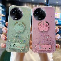 เคส สำหรับ Realme 11X ประกายดาวดวงจันทร์ซิลิโคนนิ่มใสลายการ์ตูนแมวป้องกันการตกสำหรับฝาหลัง Realme 11X