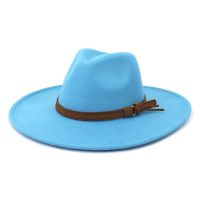 คาเปลโล Fedora Di Alta Qualità Da 9.5ซม. A Tesa Larga 2022 Nuovo Colore Donna Uomo Cappelli In Feltro Di Lana Imitazione Cappello Da Chiesa Per Feste