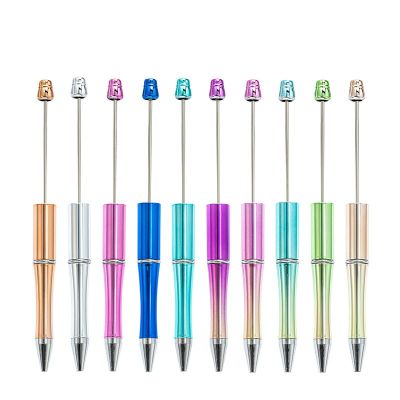 Gradient Bead Gel Pen Plastic Ballpoint Pen DIY Beadable Ballpoint Pen Pens