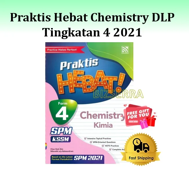 Praktis Hebat Chemistry Dlp Kimia Tingkatan 4 Revision Book Kssm Spm 2021 Lazada