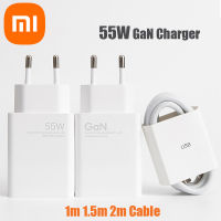 Original Xiaomi Mi 55W Fast Charger with GaN Tech Adapter QC 4.0 Fast Charge for Xiaomi 11 Redmi Note 9 Pro 6A Cable