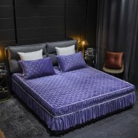 [COD] velvet bed wholesale single piece quilted thickened double sleeping pad set factory