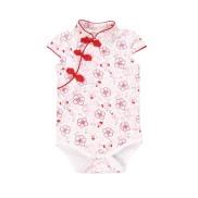 BOBORA Chinese Style Cheongsam Baby Bodysuit Girl Clothing Climbing Clothes