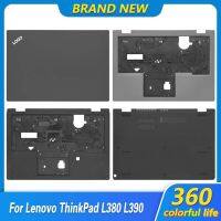 2023ใหม่แล็ปท็อปเคสโทรศัพท์ Lenovo Thinkpad ที่วางแขนปกหลัง LCD L390 L380ด้านบนแป้นพิมพ์ผ้าคลุมรถสีดำ