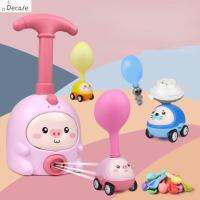 DECALE 3สี Piggy ฟิสิกส์การเปิดตัวของเล่นเพื่อการศึกษารถของเล่นยานพาหนะที่ขับเคลื่อนด้วยอากาศของขวัญของเล่นเด็ก