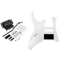 1ชุดกีตาร์ไฟฟ้า Double Tremolo Bridge Assembly System สำหรับ Lic Ibanez &amp; 1X 3ชั้นกีตาร์ Pickguard Scratch Plate