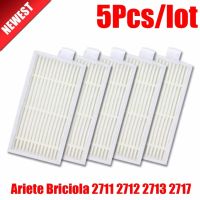 อะไหล่ฝุ่นเฮปากรองสำหรับ Ariete Briciola 2711 2712 2713 2717เครื่องดูดฝุ่นหุ่นยนต์ชิ้นส่วนหุ่นยนต์5ชิ้น